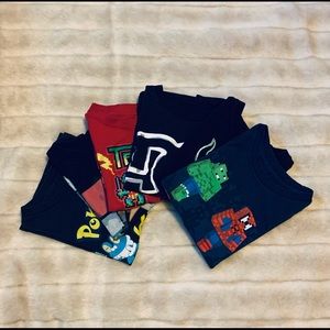 Lot of 6 Boys T-Shirts - Size 5/6